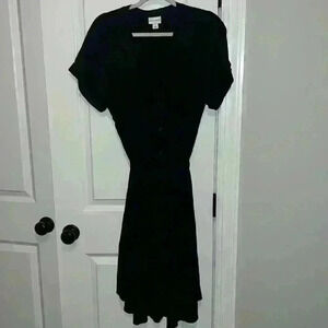 Ava & Viv size X black dress button down w tie like new condition